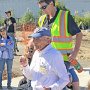 Jim Sweeney, a member the JSOSP Fund board, joined Amy in describing the park. Photo copyright @ 2018 Mark Brueckman