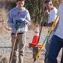 Lots of young people turned out to work on the cleanup.  315 people of all ages had a great day working in the park.