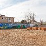 The mural is completed, the weeds and debris are gone, covering has been placed on the grounds and 4 raised planters have been build for the community garden crops.  It was a very good work day and lots was accomplished.