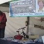          Jim Sweeney, Jean Sweeney Open Space Park Fund Committee member, getting the booth ready for the festivities.                      