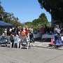 Friends and neighbors gather for a picnic with Jean & Jim Sweeney after the announcement that the lawsuit for the 40 acres of Belt Line Railroad property could be purchased back by the City of Alameda.